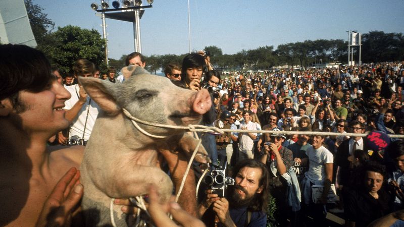 1968 Democratic Convention Yippie Protest