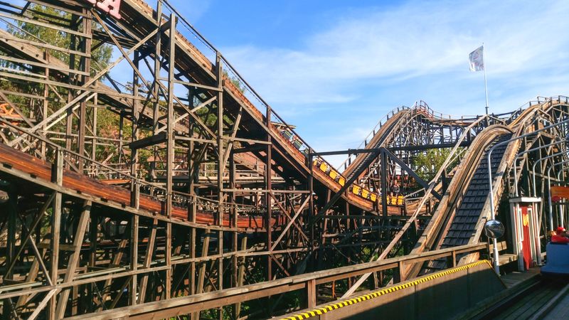 Classic Wooden Roller Coaster