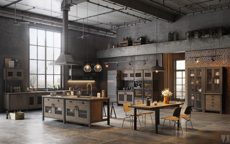 Industrial Loft Kitchen