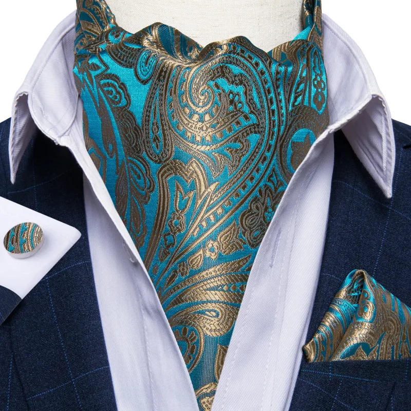 Psychedelic Print Ascot Ties