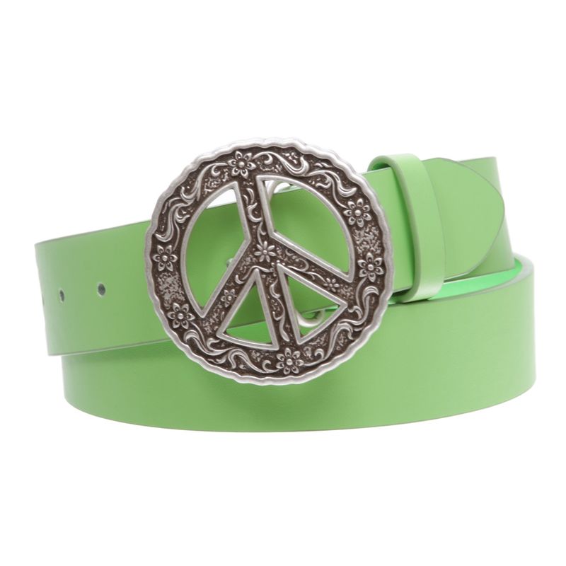 Snap-On Peace Symbol Belt Buckles