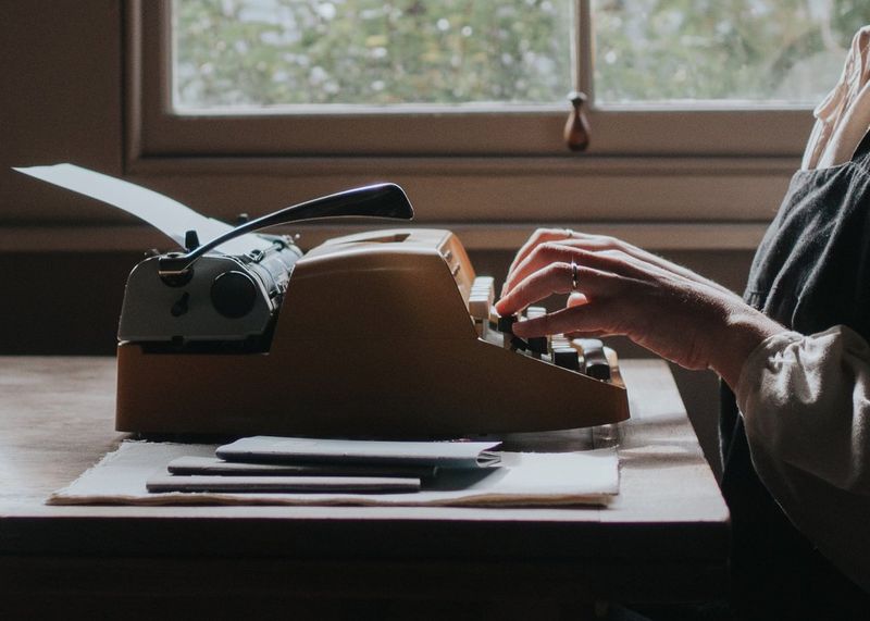 Typing on a Typewriter