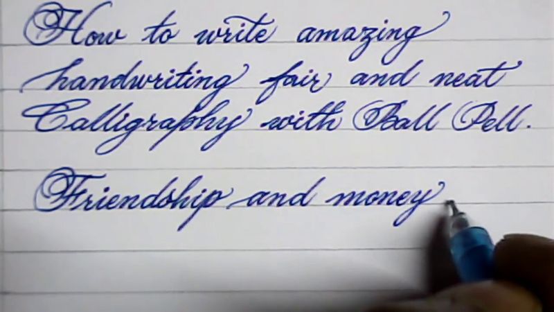 Writing in Cursive