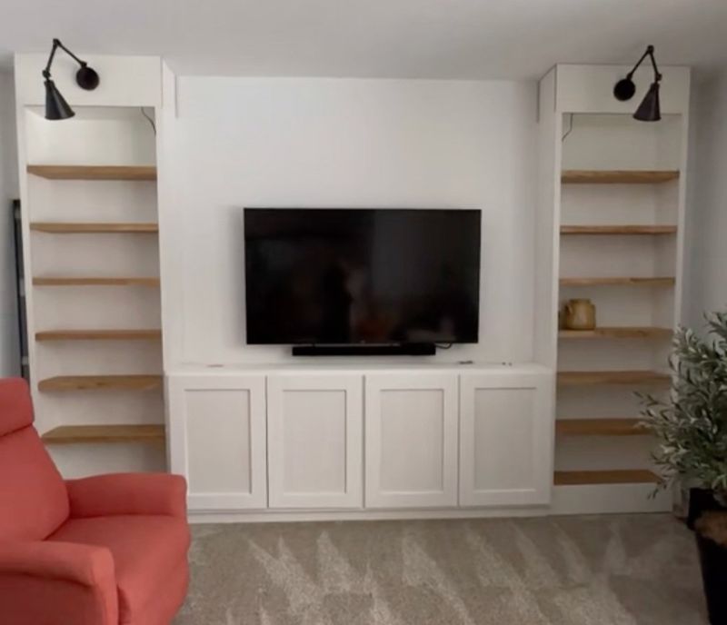 A Giant Entertainment Center That Took Up an Entire Wall