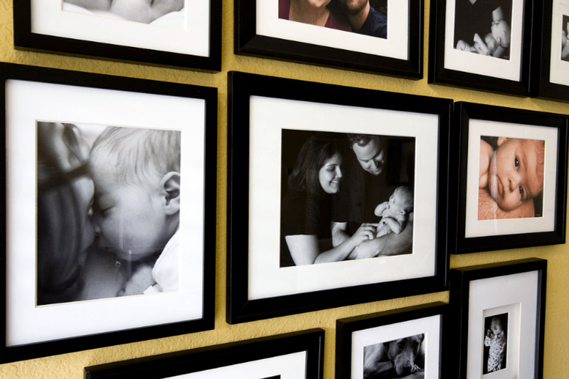 A Wall of Family Photos