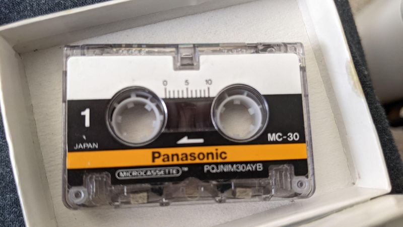 An Answering Machine With a Tiny Cassette Tape