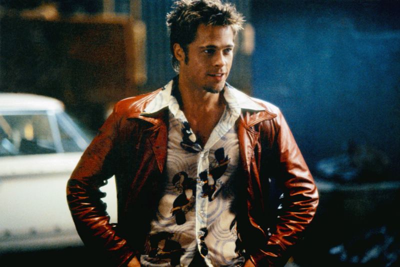 Brad Pitt’s Red Leather Jacket – Fight Club (1999)