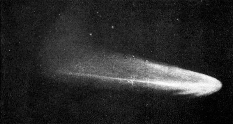 First Photograph of a Comet