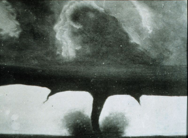 First Photograph of a Tornado