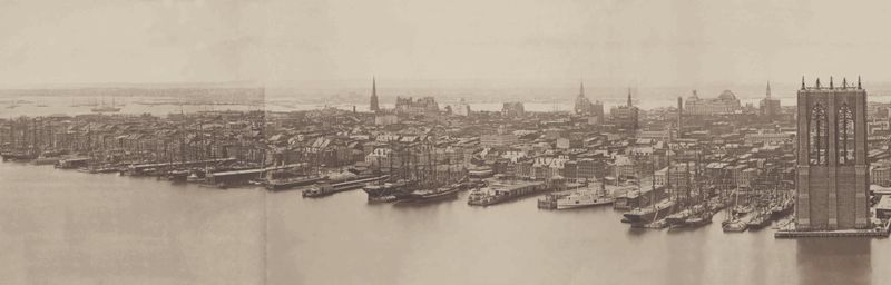 First Photograph of the New York City Skyline