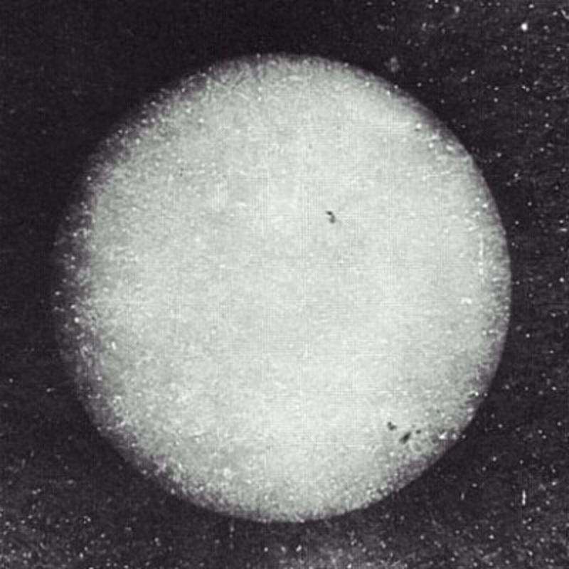 First Photograph of the Sun