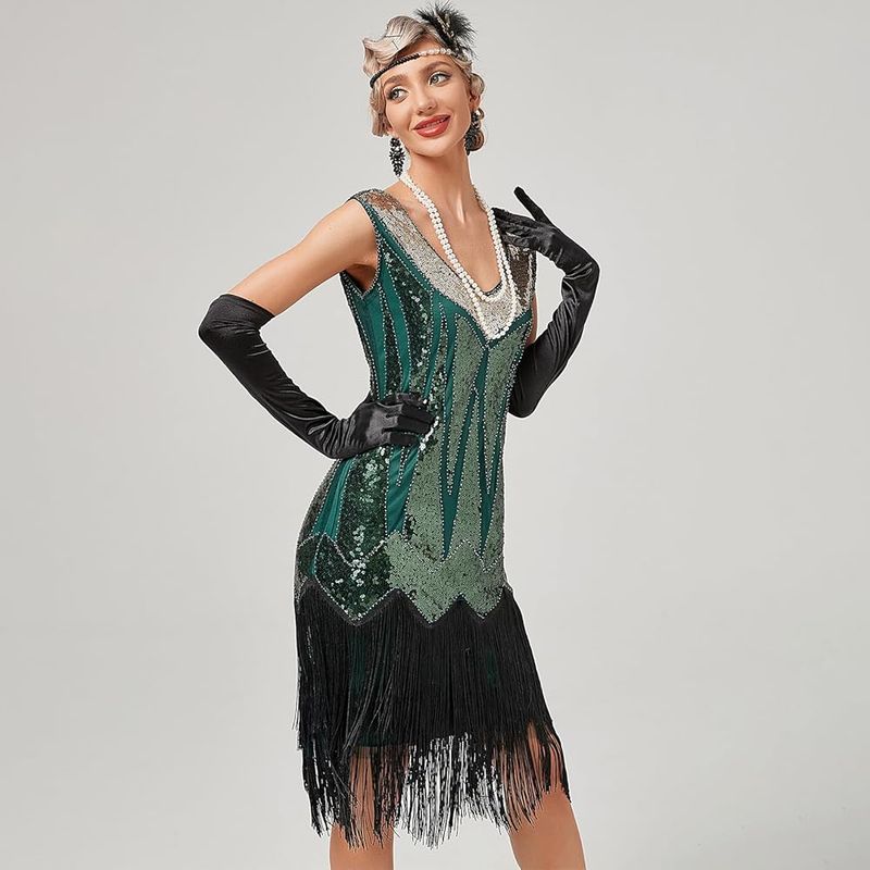 Flapper-Style Fringe Dresses