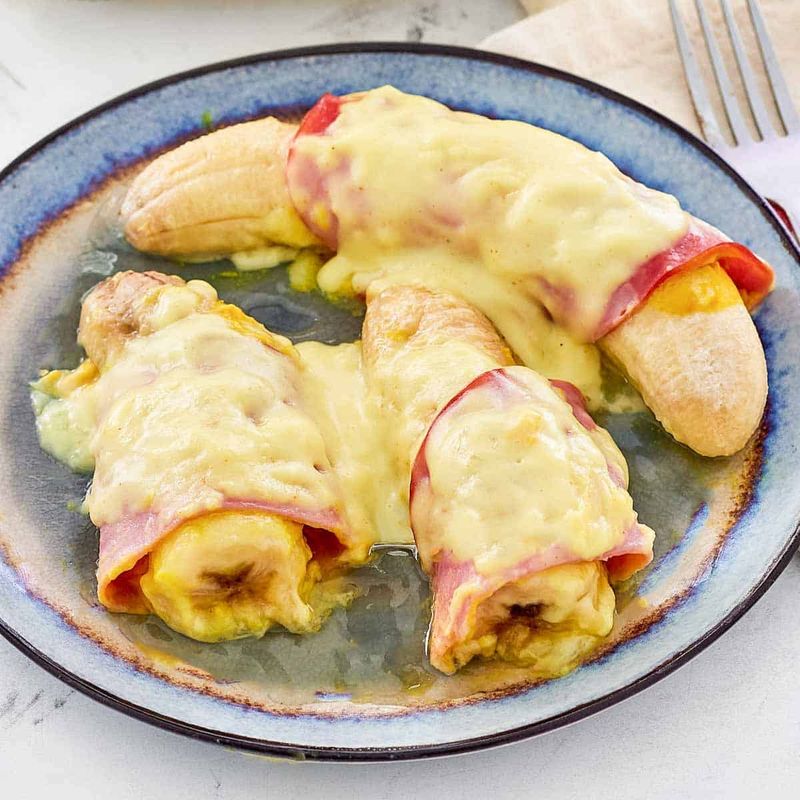 Ham and Banana Hollandaise