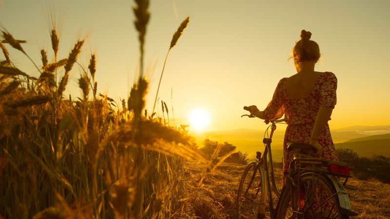 Riding Bikes Until Sunset