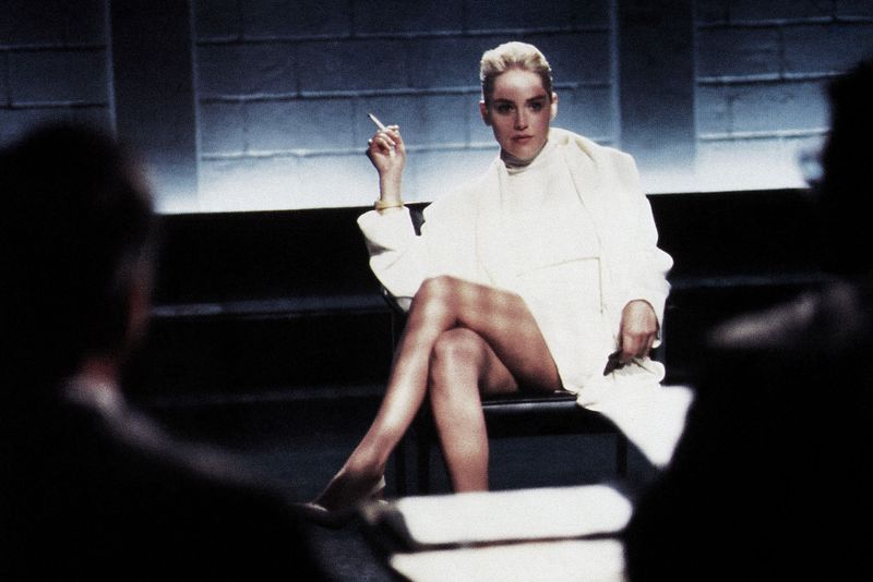 Sharon Stone’s White Dress – Basic Instinct (1992)