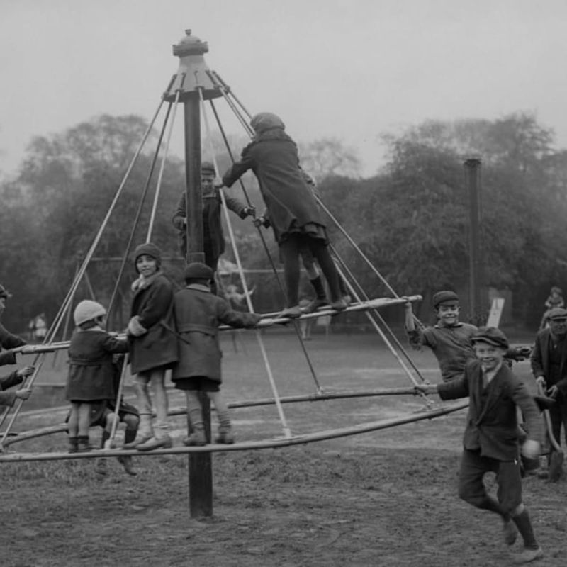 Spinning on Metal Playground Equipment That Was Clearly Trying to Kill You