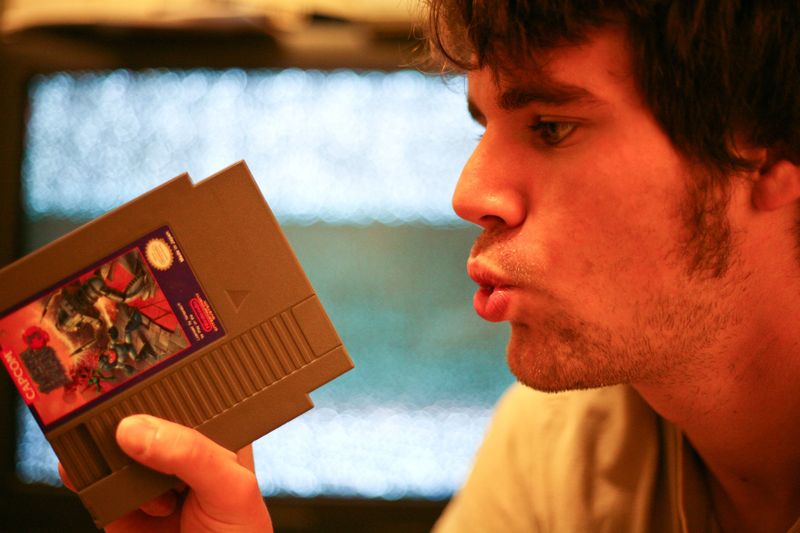 Blowing on Nintendo Cartridges to Make Them Work
