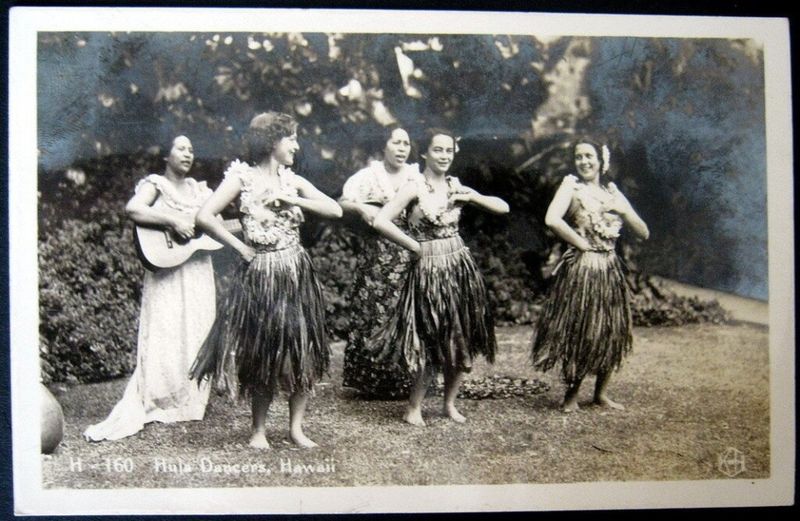 Hula Dancers in Traditional Attire