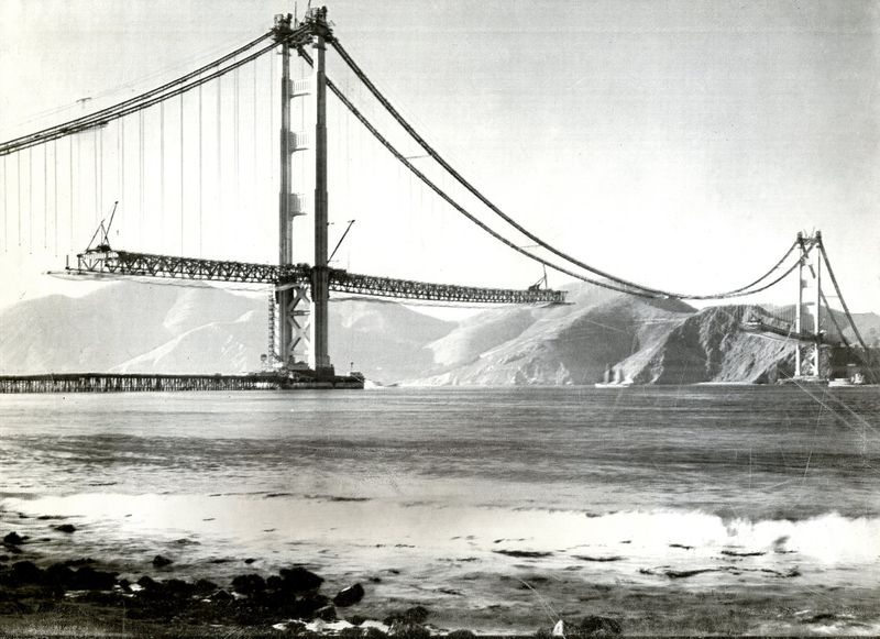 The Golden Gate's Construction in 1933