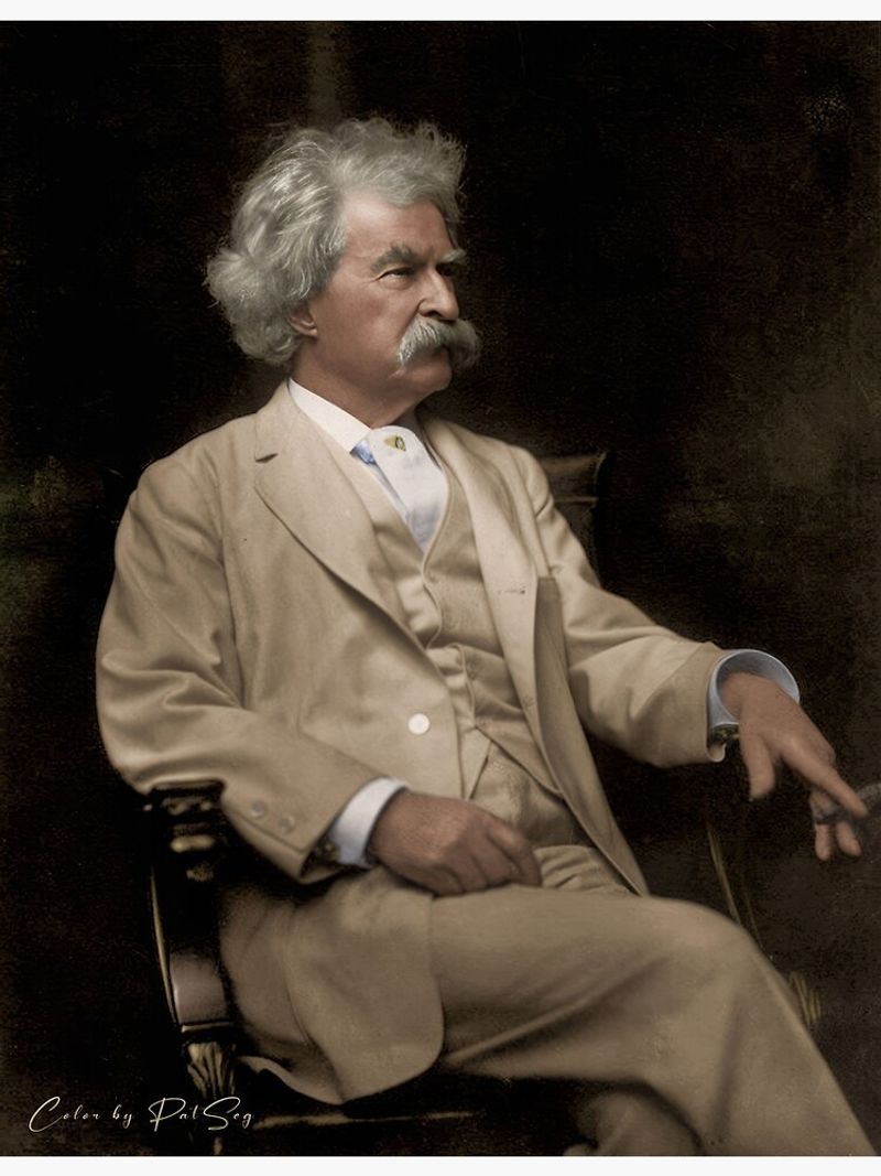Mark Twain at the Desk