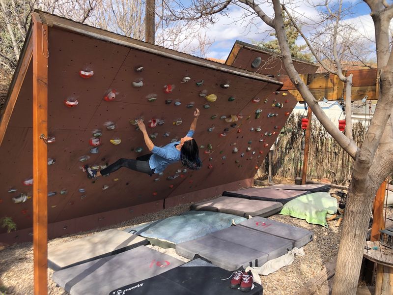 Rustic Climbing Wall