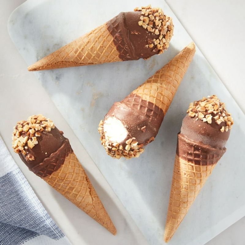 Chocolate-Dipped Vanilla Cone