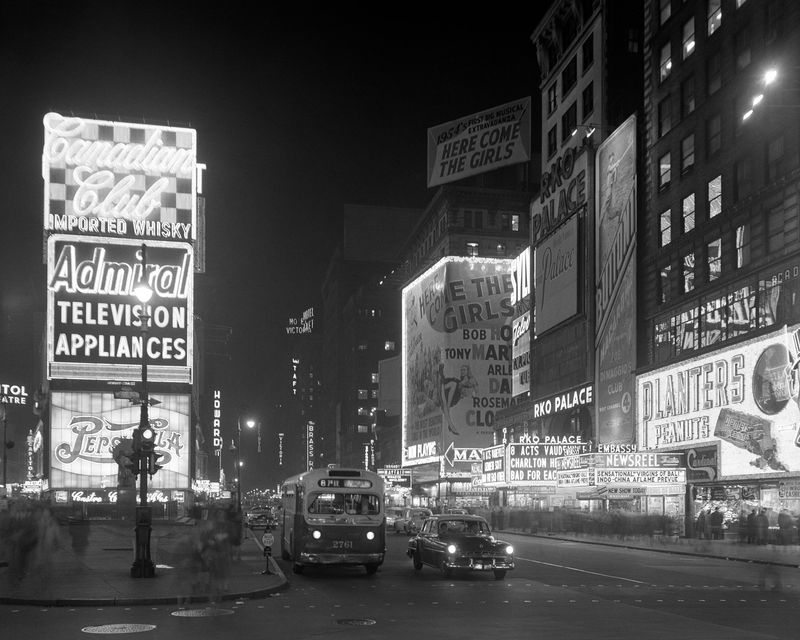 Times Square Neon Glow