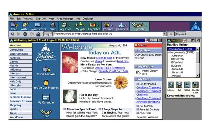 Chat Rooms (AOL, Yahoo, MSN)