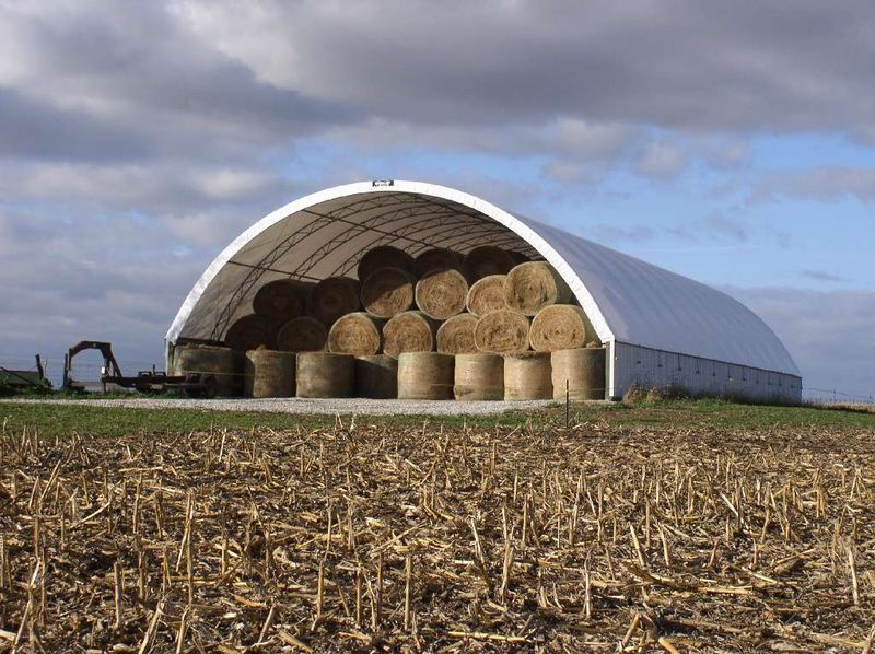 Hay-Filled Barns