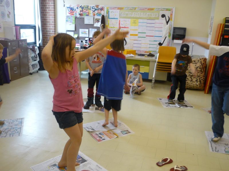 Newspaper Dance