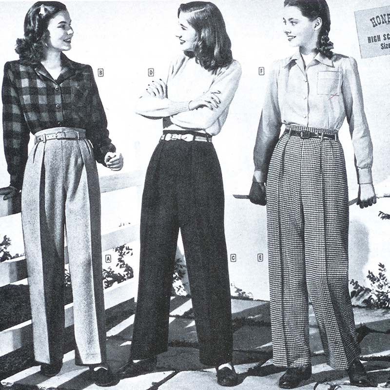 High-Waisted Trousers