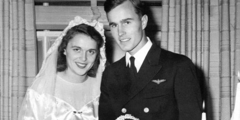 George H.W. and Barbara Bush (1945)