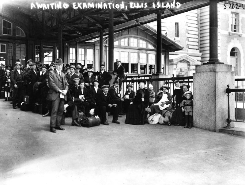 Ellis Island Immigrants Arriving in 1892