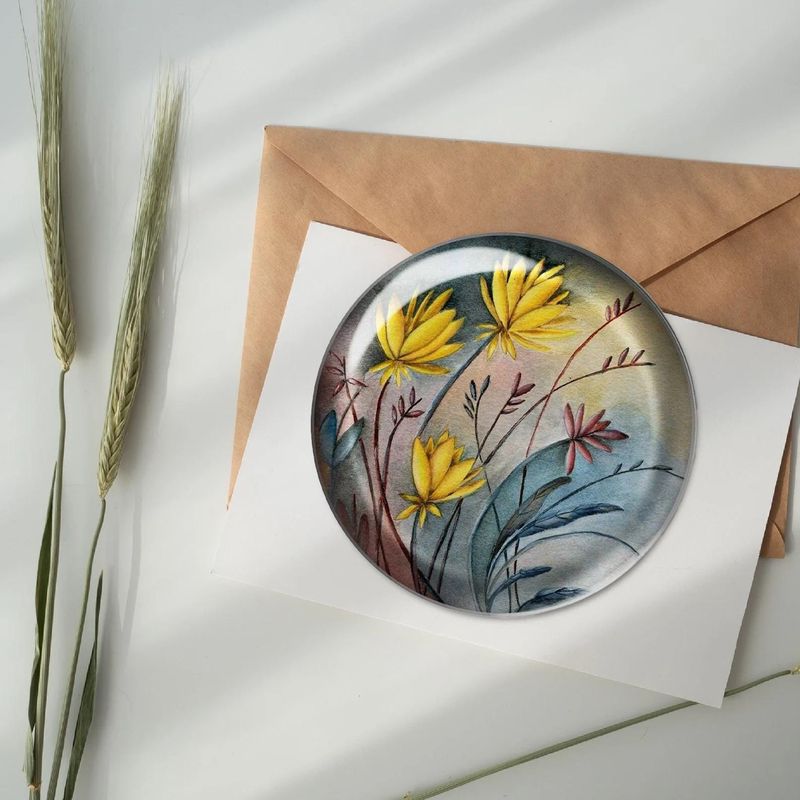 Acrylic Paperweights with Embedded Wedding Flowers