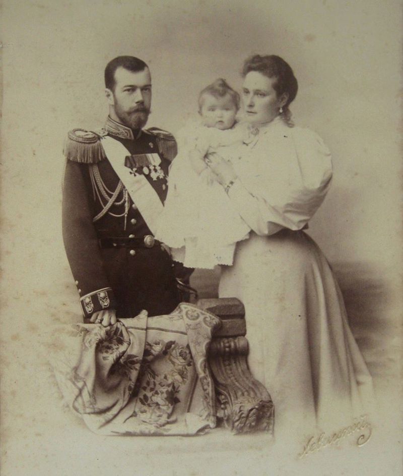 Czar Nicholas II with His Family in 1896