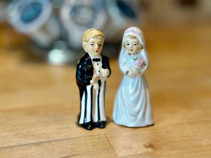 Bride & Groom Salt and Pepper Shakers