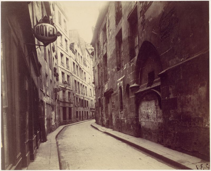 Parisian Street Scene by Eugène Atget in 1898